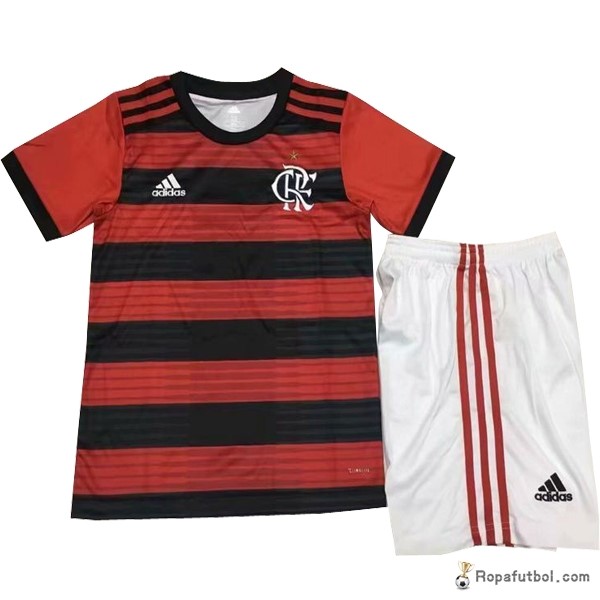 Camiseta Flamengo Replica Primera Ropa Conjunto De Niños 2018/19 Rojo